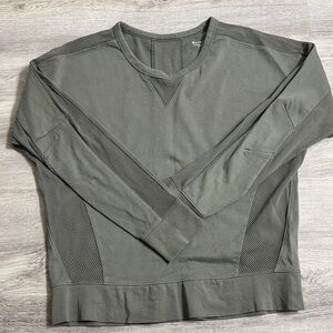 Athleta Olive Green Crewneck Pullover